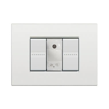 Dimmer 1 modulo con tasto bianco da incasso per serie civili product photo Photo 02 3XL