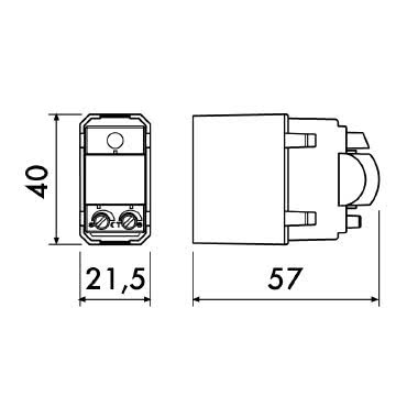 Rilevatore di movimento 1 modulo per serie civili ad incasso lente antracite IP40 product photo Photo 11 3XL