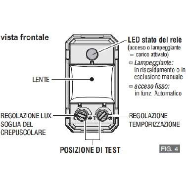Rilevatore di movimento 1 modulo per serie civili ad incasso lente antracite IP40 product photo Photo 03 3XL