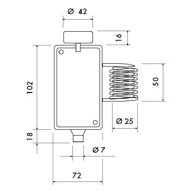 Termostato con sonda esterna -5/+35°C product photo Photo 02 3XL