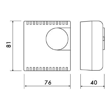Termostato ad espansione di gas serie “TEG” con spia e con comando EST/INV colore bianco product photo Photo 04 3XL