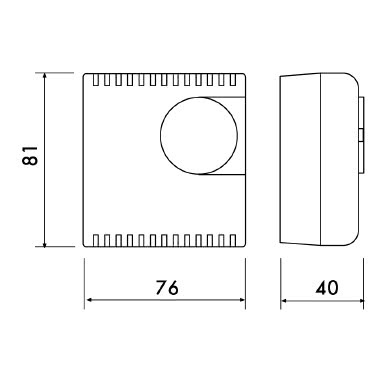 Termostato ad espansione di gas serie “TEG” con spia e con comando EST/INV colore bianco product photo Photo 02 3XL