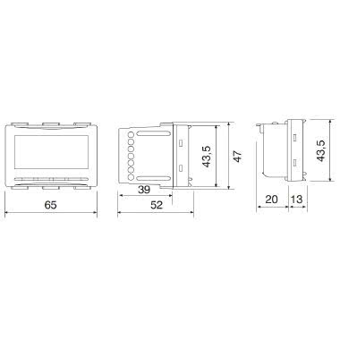 Termostato digitale ad incasso 3V serie “MOON” - SOFT TOUCH product photo Photo 05 3XL
