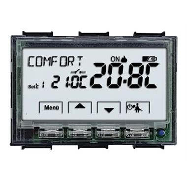 Modulo neutro termostato digitale da incasso 3V serie “NEXT” Soft Touch product photo Photo 01 3XL