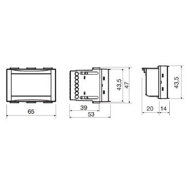 Termostato digitale ad incasso 3V serie “MOON” TOUCH SCREEN product photo Photo 03 3XL