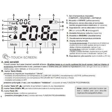 Termostato digitale ad incasso 230V serie “MOON” TOUCH SCREEN product photo Photo 05 3XL
