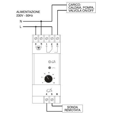 Termostato elettronico 0/+60°C modulare 2 DIN product photo Photo 02 3XL