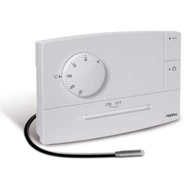 Termostato elettronico con sonda a pavimento serie “ZEFIRO” colore bianco product photo Photo 01 3XL
