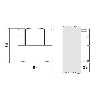 Termostato digitale 3V serie “ZEFIRO” 80 x 80 colore bianco product photo Photo 03 3XL