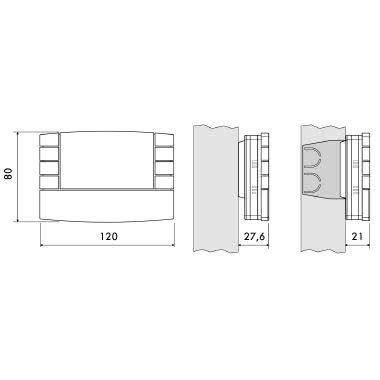 Cronotermostato digitale con uscita in radiofrequenza 868,35MHz colore bianco product photo Photo 02 3XL