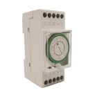 Interruttore orario settimanale a cavalieri con riserva dicarica - 2 DIN product photo