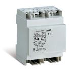 Trasformatore 63VA per servizio continuo uscite 12-12-24V 3DIN, montaggio a retroquadro IP40 product photo