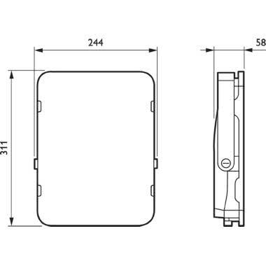 LED module 10000 lm - 840 bianco neutro - Power supply unit - Angolo del fascio molto largo 100° - Colore: Aluminum and gray product photo Photo 02 3XL
