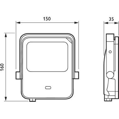 LED Module 2000 lm - 840 bianco neutro - Power supply unit - Angolo del fascio molto largo 100° - Movement detection unit product photo Photo 02 3XL