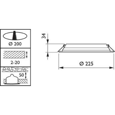 Ledinaire SlimDownlight - Downlight/spot/floodlight product photo Photo 02 3XL