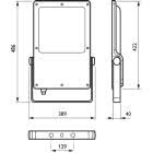 CORELINE TEMPO LARGE - LED module, system flux 16000 lm - 4th generation, screw fixation - 740 bianco neutro - Symmetrical - Colore: Grigio GR product photo