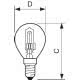 Halogen Classic P45 - High voltage halogen lamp - Classe di efficienza energetica (ELL): D - Temperatura di colore correlata (Nom): 2800 K product photo Photo 03 2XS