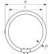 MASTER TL5 Circolari - Fluorescent lamp - Potenza: 60 W - Classe di efficienza energetica (ELL): A - Temperatura di colore correlata (Nom): 3000 K product photo Photo 03 2XS