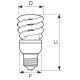 Economy Twister - Compact fluorescent lamp with integrated ballast - Classe di efficienza energetica (ELL): A - Temperatura di colore correlata (Nom): product photo Photo 03 2XS