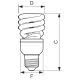 Economy Twister - Compact fluorescent lamp with integrated ballast - Classe di efficienza energetica (ELL): A - Temperatura di colore correlata (Nom): product photo Photo 03 2XS