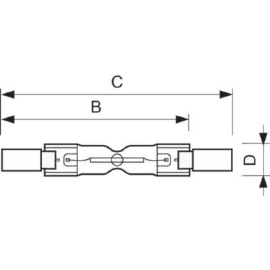 Plusline ES Compact - High voltage halogen lamp - Classe di efficienza energetica (ELL): D - Temperatura di colore correlata (Nom): 2900 K product photo Photo 03 3XL
