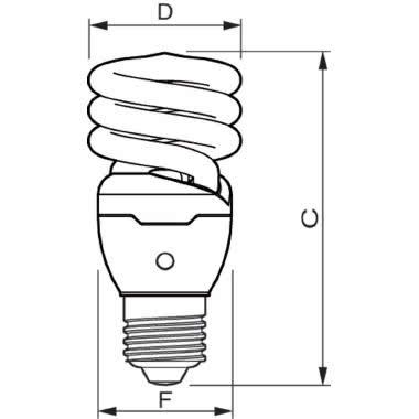 Tornado T2 Automatic - Compact fluorescent lamp with integrated ballast - Classe di efficienza energetica (ELL): A product photo Photo 03 3XL