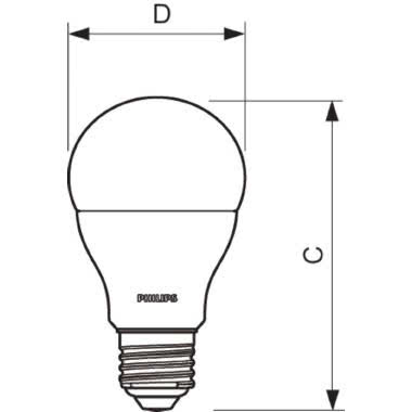 CorePro LEDbulb - LED-lamp/Multi-LED - Classe di efficienza energetica (ELL): A+ - Temperatura di colore correlata (Nom): 3000 K product photo Photo 03 3XL