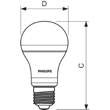 CorePro LEDbulb - LED-lamp/Multi-LED - Classe di efficienza energetica (ELL): A+ - Temperatura di colore correlata (Nom): 4000 K product photo Photo 02 3XL