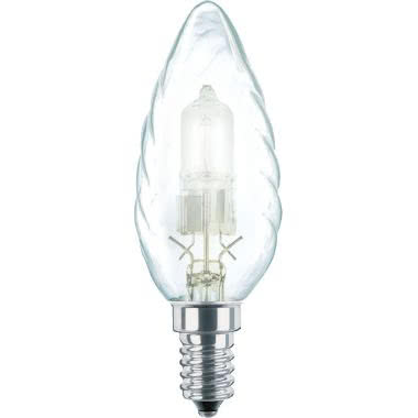 Halogen Classic Twisted Candle B35 - High voltage halogen lamp - Classe di efficienza energetica (ELL): D product photo Photo 01 3XL