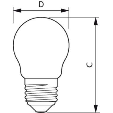 Lampadine a goccia e a oliva Classic LED con vetro smerigliato - LED-lamp/Multi-LED - Classe di efficienza energetica (ELL): A++ product photo Photo 02 3XL