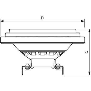 MASTER LEDspot LV AR111 - LED-lamp/Multi-LED - Classe di efficienza energetica (ELL): A - Temperatura di colore correlata (Nom): 3000 K product photo Photo 03 3XL