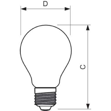 Classic filament LEDbulbs - LED-lamp/Multi-LED - Classe di efficienza energetica (ELL): A++ - Temperatura di colore correlata (Nom): 2700 K product photo Photo 02 3XL