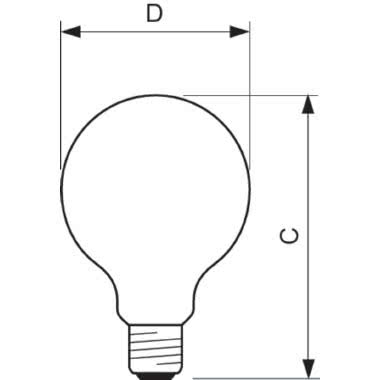 Classic filament LEDbulbs - LED-lamp/Multi-LED - Classe di efficienza energetica (ELL): A++ - Temperatura di colore correlata (Nom): 2700 K product photo Photo 02 3XL