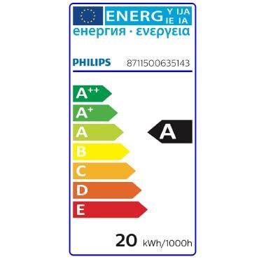 MASTER PL-L 4 Pin - Compact fluorescent lamp without integrated ballast - Potenza: 18 W - Classe di efficienza energetica (ELL): A product photo Photo 02 3XL