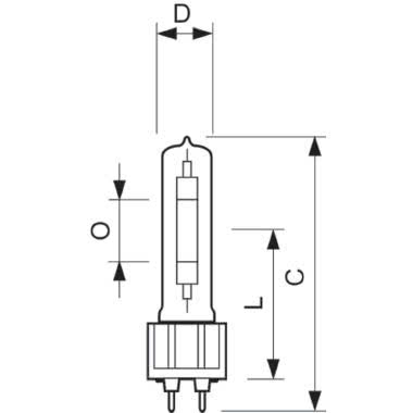 MASTER SDW-TG Mini - High pressure sodium-vapour lamp - Potenza: 100.0 W - Classe di efficienza energetica (ELL): B product photo Photo 03 3XL