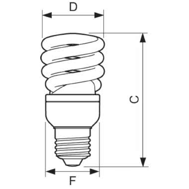 Economy Twister - Compact fluorescent lamp with integrated ballast - Classe di efficienza energetica (ELL): A - Temperatura di colore correlata (Nom): product photo Photo 03 3XL