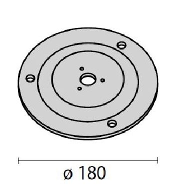 Prisma FLANGIA STILO D180 NERA product photo Photo 01 3XL