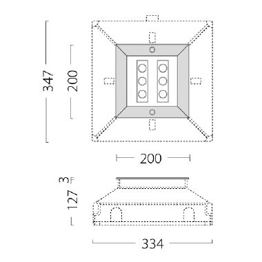 Prisma STEEL 20 SQUARE 6LED 6,6W 10X45° 3000K product photo Photo 03 3XL
