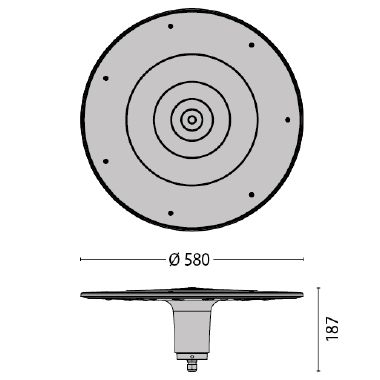 Prisma SPILLO 28L DIM 1-10V 44W 500MA 4K ANTR product photo Photo 06 3XL