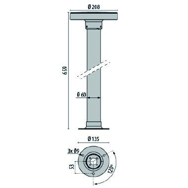 Prisma PADO 600 3LED 20W 3K AN96 product photo Photo 04 3XL
