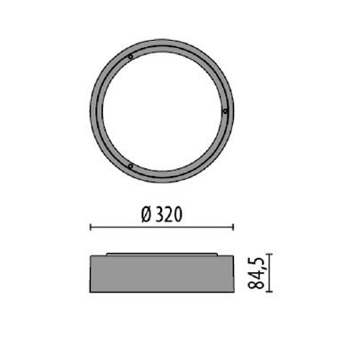 Prisma MULTI+ 30 PC LED 16W 3K WH1 product photo Photo 04 3XL