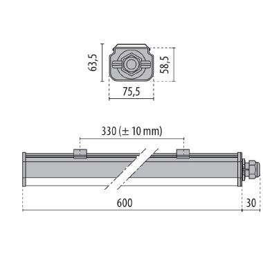 Prisma NORMA+60 27 S/EW 840 GR-RAL7035 product photo Photo 03 3XL