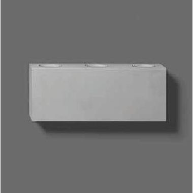 Prisma LAMPADA DA PARETE ALU LINEAR/M 3 LED 3100°K ARGENTO product photo Photo 02 3XL