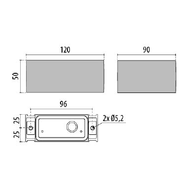 Diffusore LED ORION H M 5W 3000K ottica asimmetrica extra-diffondente antracite product photo Photo 04 3XL