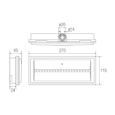 LED SIRIO IP42 11 SE 1H V I product photo Photo 02 3XL