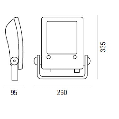 Proiettore da esterno LED Pinguino 4000K 70W product photo Photo 02 3XL
