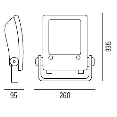 Proiettore da esterno LED Pinguino ASY 4000K 70W product photo Photo 02 3XL