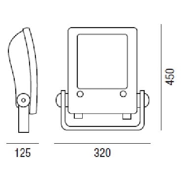 Proiettore da esterno LED Puma ASY 4000K 120W product photo Photo 02 3XL