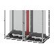 Piastra unione per pannelli di cablaggio a inserimento frontale per armadi CQE, altezza 2200 mm product photo Photo 01 2XS