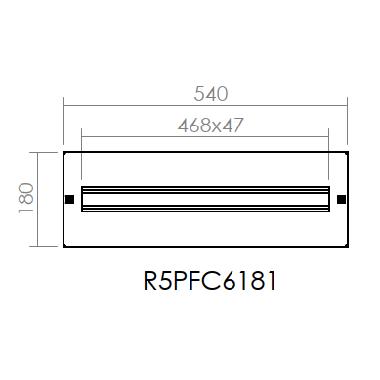 Pannello DIN 26 moduli, dimensioni 600 x 180 (LxA) product photo Photo 01 3XL